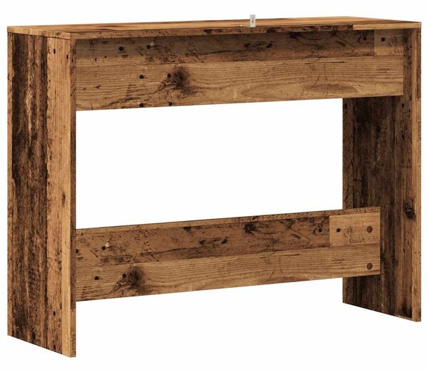 Szürke sonoma szerelt fa tálalóasztal 100x35x76,5 cm