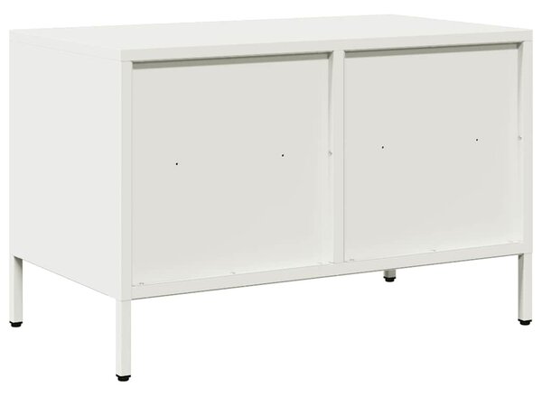 Fehér hidegen hengerelt acél TV-szekrény 68 x 39 x 43,5 cm