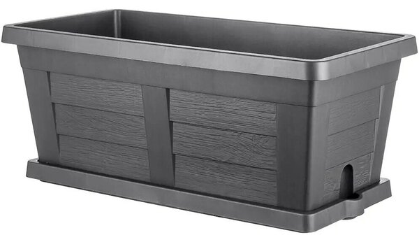 Bama Legno kerti nagy térfogatú virágláda antracit, 60 x 30 x 25 cm, 60 cm