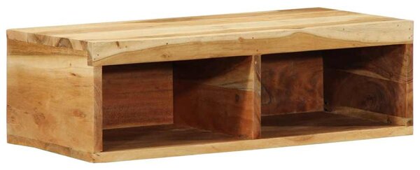 Tömör akácfa falra szerelhető TV-szekrény 60x30x19 cm
