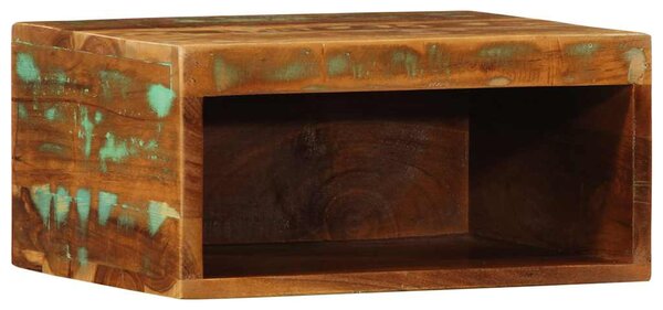 Tömör újrahasznosított falra szerelhető TV-szekrény 40x30x19 cm