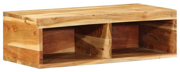 Tömör akácfa falra szerelhető TV-szekrény 60x30x19 cm