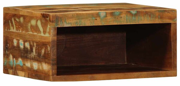 Tömör újrahasznosított falra szerelhető TV-szekrény 40x30x19 cm