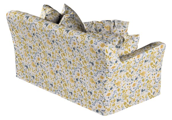 Huzat Ikea Tomelilla 2-üléses nem kinyitható kanapéra termék színe sárga szövet fonott, mintás