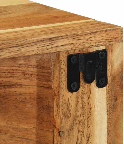 Tömör akácfa falra szerelhető TV-szekrény 60x30x19 cm