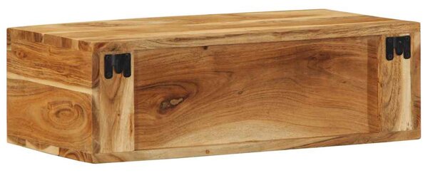 Tömör akácfa falra szerelhető TV-szekrény 60x30x19 cm