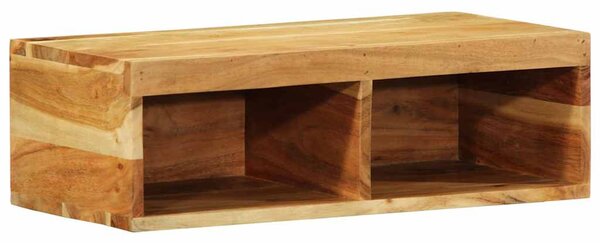 Tömör akácfa falra szerelhető TV-szekrény 60x30x19 cm