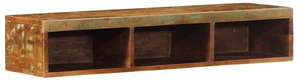 Tömör újrahasznosított falra szerelhető TV-szekrény 100x30x19cm