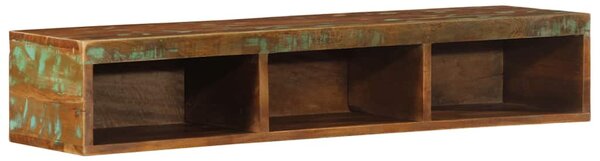 Tömör újrahasznosított falra szerelhető TV-szekrény 100x30x19cm