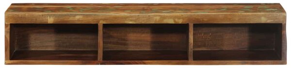 Tömör újrahasznosított falra szerelhető TV-szekrény 100x30x19cm