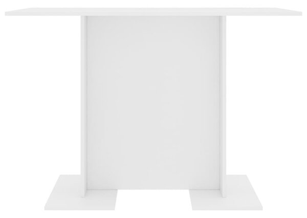Fehér szerelt fa étkezőasztal 110 x 60 x 75 cm