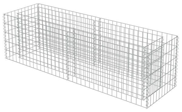 Horganyzott acél gabion magaságyás 180 x 50 x 50 cm