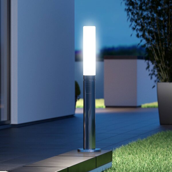 STEINEL GL 60 S érzékelős ösvény lámpa, 104 cm, IP44, GU10-LED, Alu / szürke / cink, Rozsdamentes acél, Modern