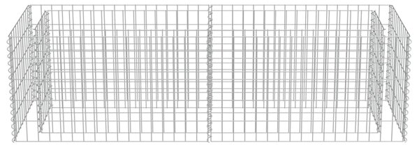 Horganyzott acél gabion magaságyás 180 x 50 x 50 cm