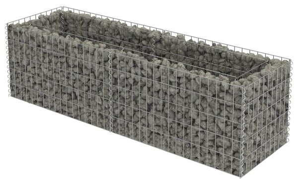 Horganyzott acél gabion magaságyás 180 x 50 x 50 cm