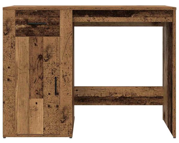 Antik fa színű szerelt fa íróasztal 100 x 49 x 75 cm
