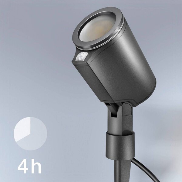 STEINEL Spot Garden SC LED spot érzékelővel, Fekete, Alumínium, Modern