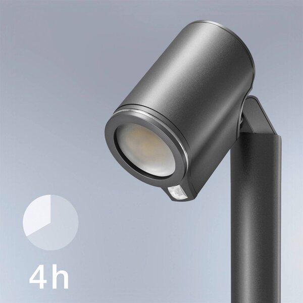 STEINEL Spot Way SC LED lábazati lámpa, Fekete, Alumínium, Modern