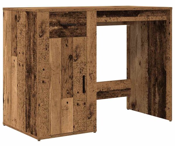 Antik fa színű szerelt fa íróasztal 100 x 49 x 75 cm