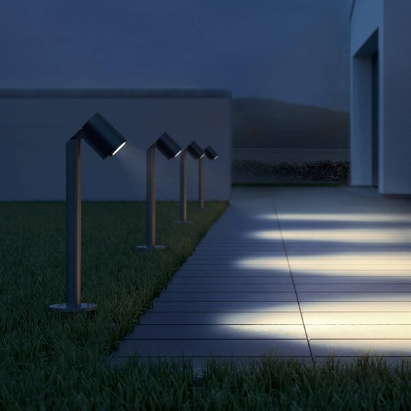 STEINEL Spot Way SC LED lábazati lámpa, Fekete, Alumínium, Modern