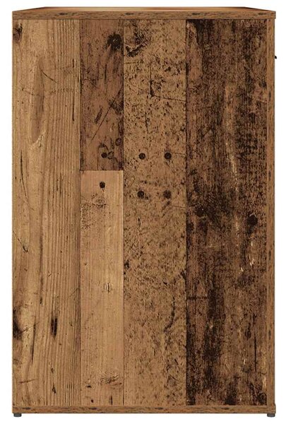 Antik fa színű szerelt fa íróasztal 100 x 49 x 75 cm