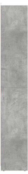 Betonszürke forgácslap fürdőszobaszekrény 30 x 30 x 183,5 cm
