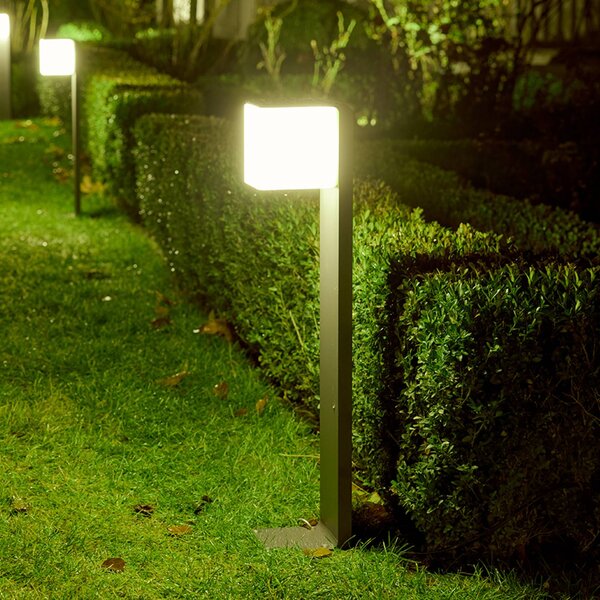STEINEL GL 80 C LED-es útvilágítás, Bluetooth smart, antracit színű, dimmelhető, Alu / szürke / cink, Alumínium, Modern