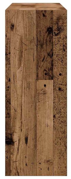 Antik fa színű szerelt fa tálalóasztal 78 x 30 x 80 cm