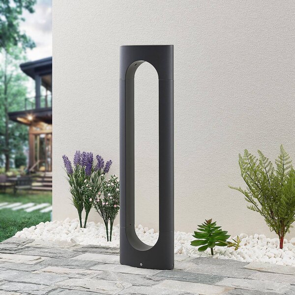 Lucande Fenti LED-es útvilágítás, 65 cm, Fekete, Alumínium, Modern