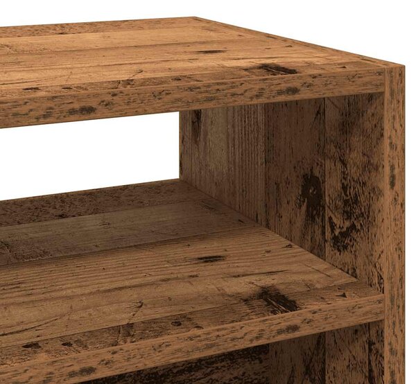 Antik fa színű szerelt fa tálalóasztal 78 x 30 x 80 cm