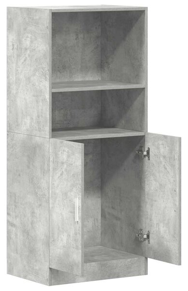 Betonszürke szerelt fa konyhaszekrény 57 x 41,5 x 131,5 cm