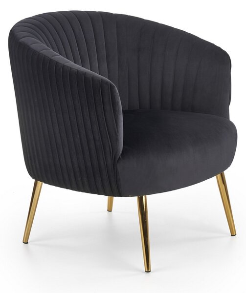 Crown fotel, fekete / arany