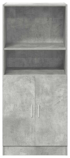 Betonszürke szerelt fa konyhaszekrény 57 x 41,5 x 131,5 cm