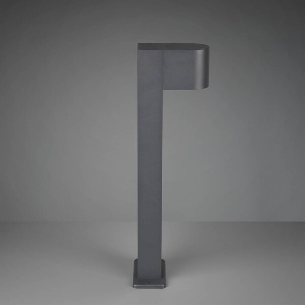 Trio Lighting Roya talapzati világítás, antracit, dimmelhető, Fekete, Alumínium, Modern