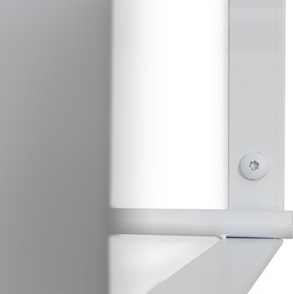 Fehér fém fali fogas polccal 100 cm Rex – Spinder Design