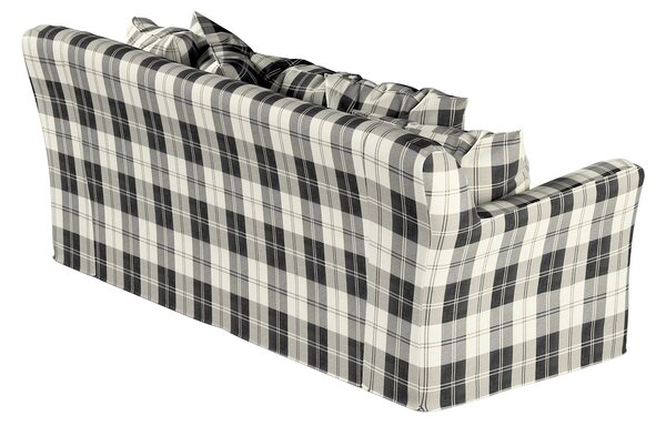 Huzat Ikea Tomelilla 3-üléses nem kinyitható kanapéra termék színe fekete szövet fonott, mintás