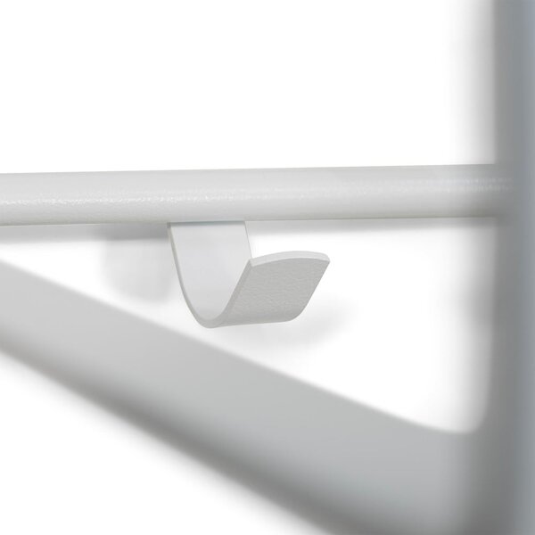 Fehér fém fali fogas polccal 100 cm Rex – Spinder Design