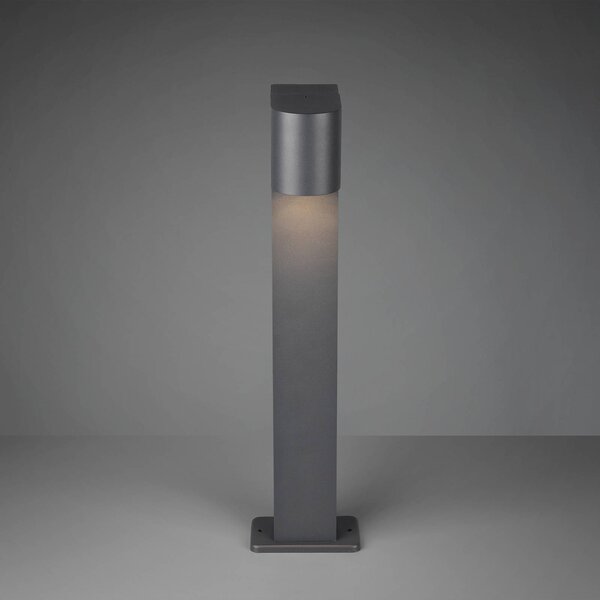 Trio Lighting Roya talapzati világítás, antracit, dimmelhető, Fekete, Alumínium, Modern