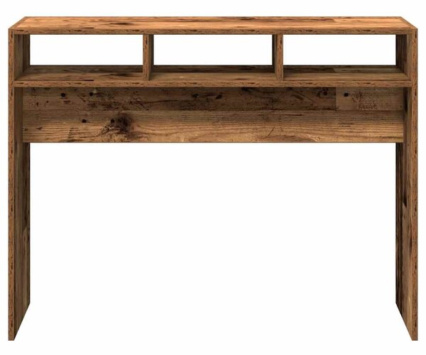 Konzolasztal régi fa 105x30x80 cm műszaki fa