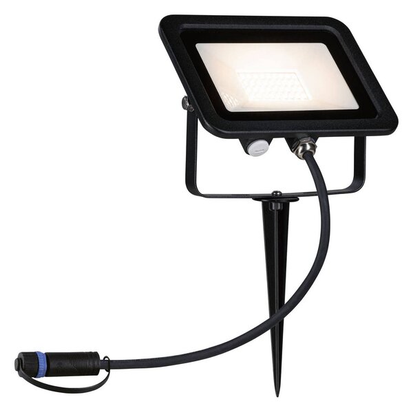 Paulmann Plug & Shine reflektor tüskével 16W, dimmelhető, Fekete, Alumínium
