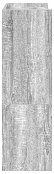 Szürke sonoma színű szerelt fa cipőtartó 60x25x81 cm