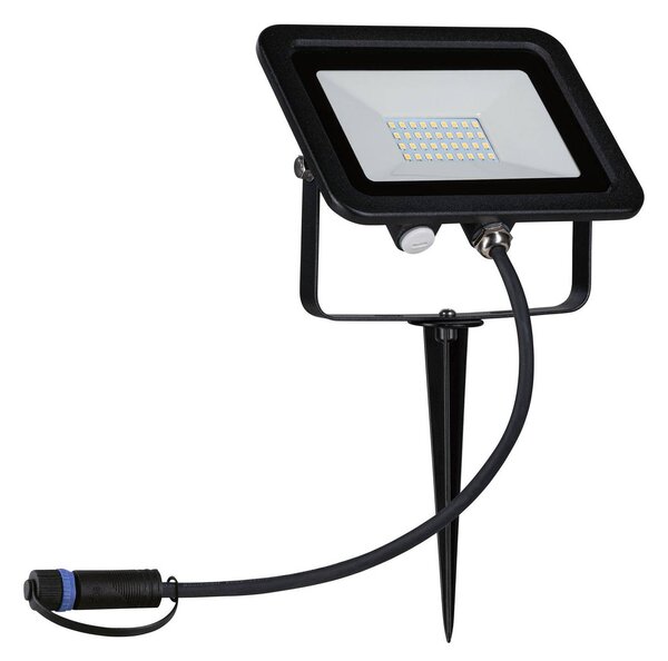 Paulmann Plug & Shine reflektor tüskével 16W, dimmelhető, Fekete, Alumínium