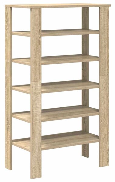 Sonoma tölgy színű szerelt fa cipőtartó 61x32x105 cm