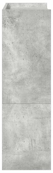 Betonszürke szerelt fa cipőtartó 60x25x81 cm