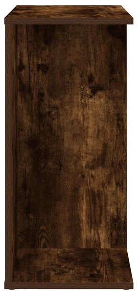 2 db füstös tölgy színű szerelt fa éjjeliszekrény 46,5x29x61 cm