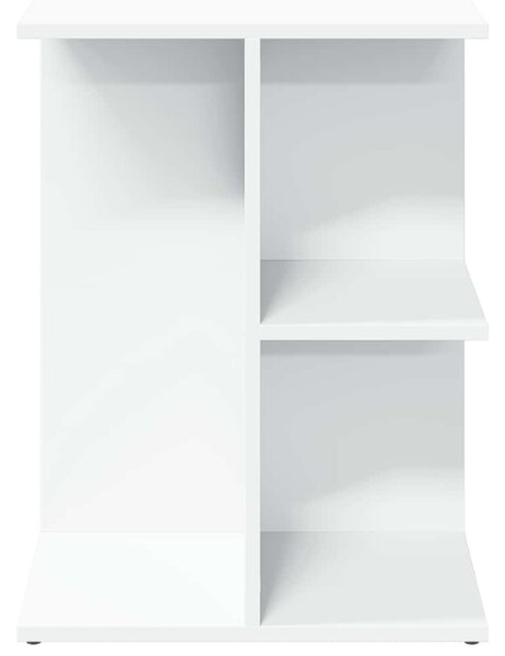 Fehér szerelt fa ágy melletti asztal 46,5x29x61 cm