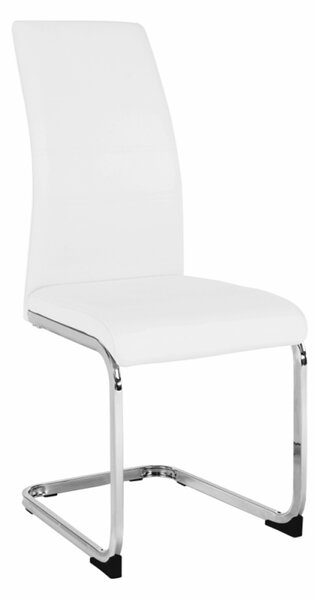Étkező szék, fehér|króm, VATENA