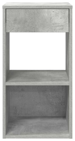Éjjeliszekrények fiókos 2 db betonszürke 35x34x66,5 cm