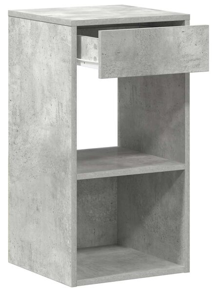 Éjjeliszekrények fiókos 2 db betonszürke 35x34x66,5 cm