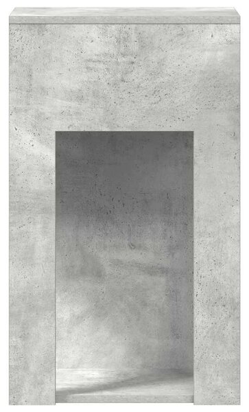 Számítógépes toronyállvány fiókkal betonszürke 30x44x74cm beton